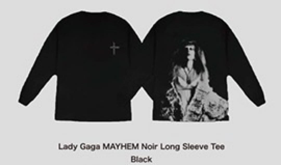 Lady Gaga MAYHEM Noir Long SleeveTeeブラック