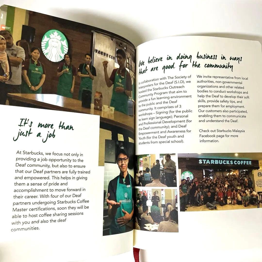 スターバックス　マレーシア限定　手話ノート