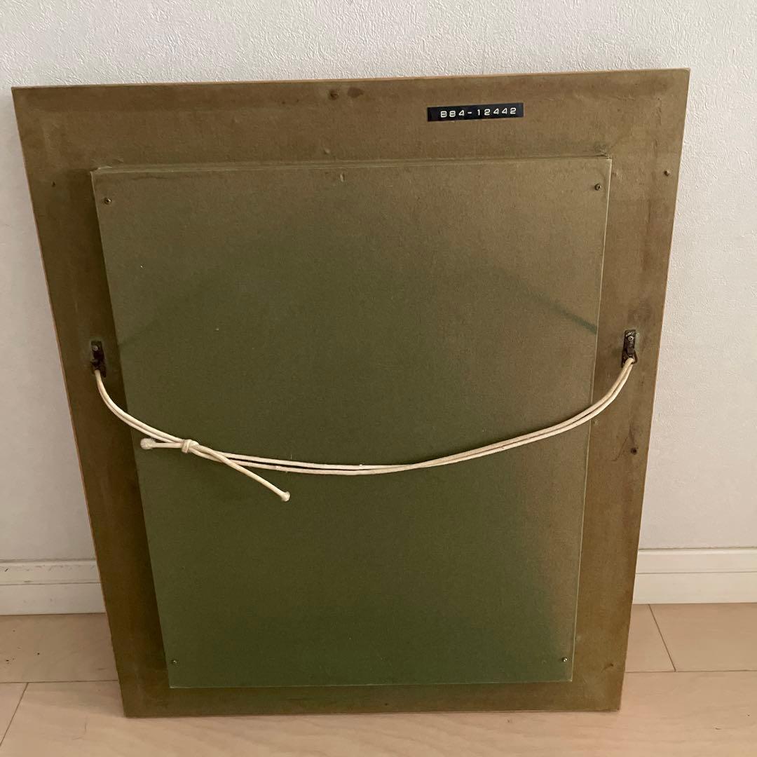 西山晋　落葉の林道　F6