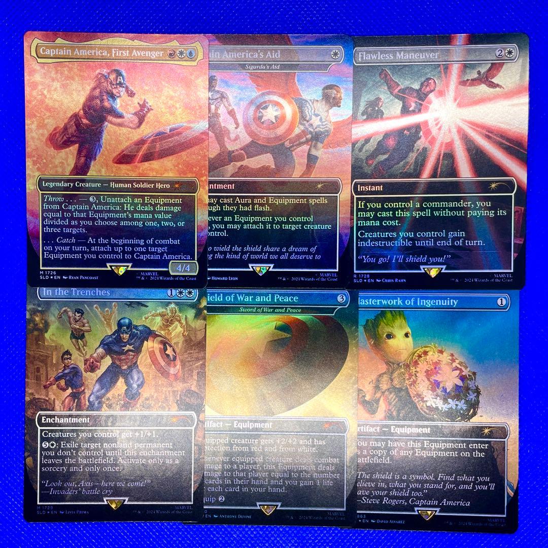 Secret Lair マーベル　キャプテンアメリカ【カードのみ】Foil