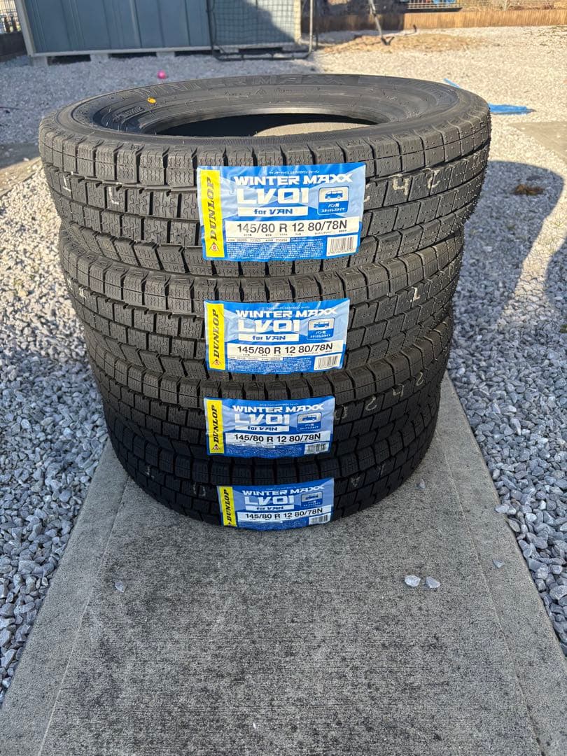 DUNLOP WINTER MAXX 145/80 R 12 4本セット