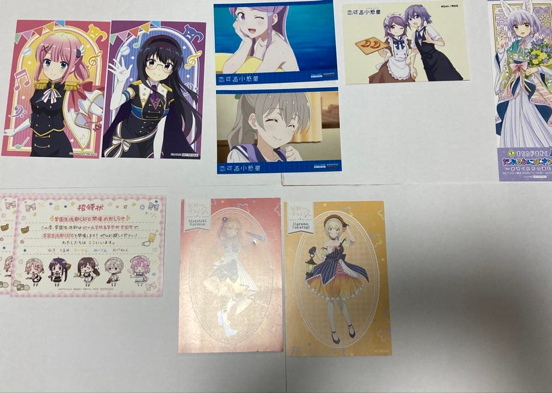 バラ売り可ごちうさなど　各種ポストカード・ブロマイド55枚