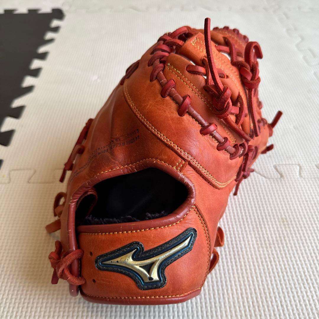 Mizuno ファーストミット オレンジ 軟式 少年野球用