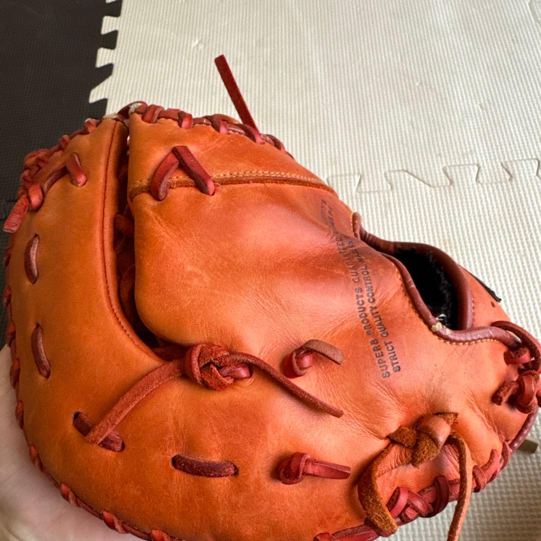 Mizuno ファーストミット オレンジ 軟式 少年野球用
