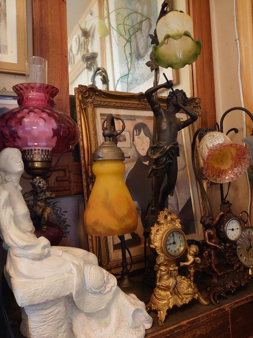 アンティーク 精工舎 天使 置き時計(稼働品)