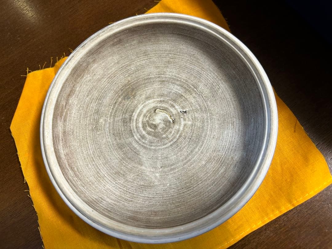 清時代　同治年間　藍釉　蓋付磁硯