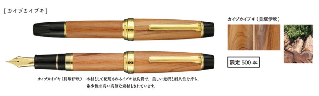 【値下げ、新品】広島工場竣工記念万年筆 カイヅカイブキ M字　ロット番号123✨
