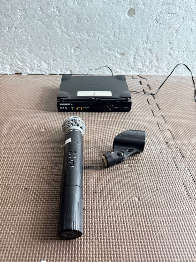 Shure ut4/ut2-Sm58 マイク、動作確認済み、usa 製。