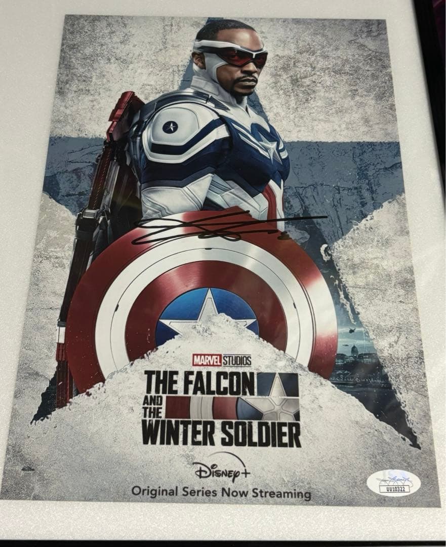 アンソニーマッキー　直筆サイン　SWAU キャプテンアメリカ