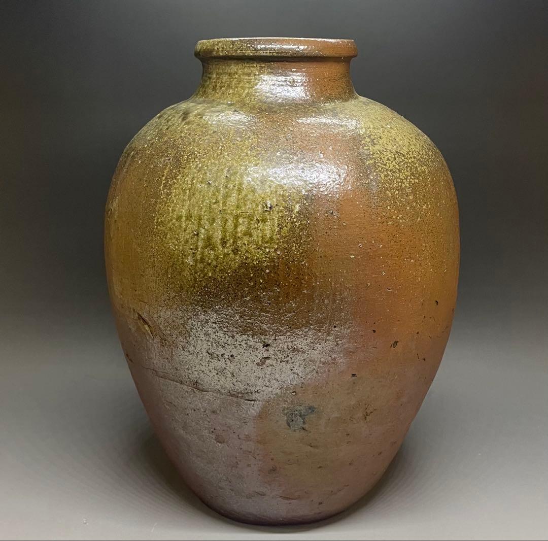 古丹波　猫掻き　壺　室町〜桃山時代　36cm t148