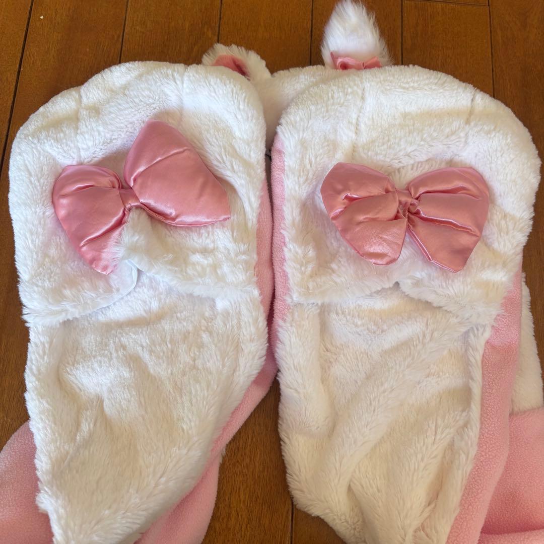 ディズニー マリーちゃん　マフラーキャップ　ファンキャップ　マフラー　アメリカ