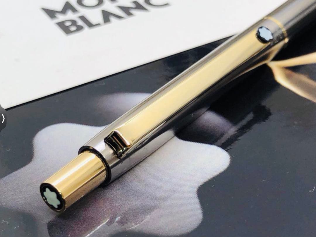 総チタニウム張り価値の高い名品★Sライン・チタン＆ゴールドプレート★モンブラン