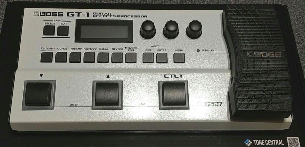 BOSS GT-1 ホワイト 液晶保護フィルム付き