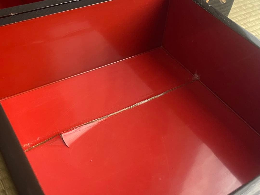 輪島塗　重箱　五段重箱　アンティーク　昭和50年　木箱付