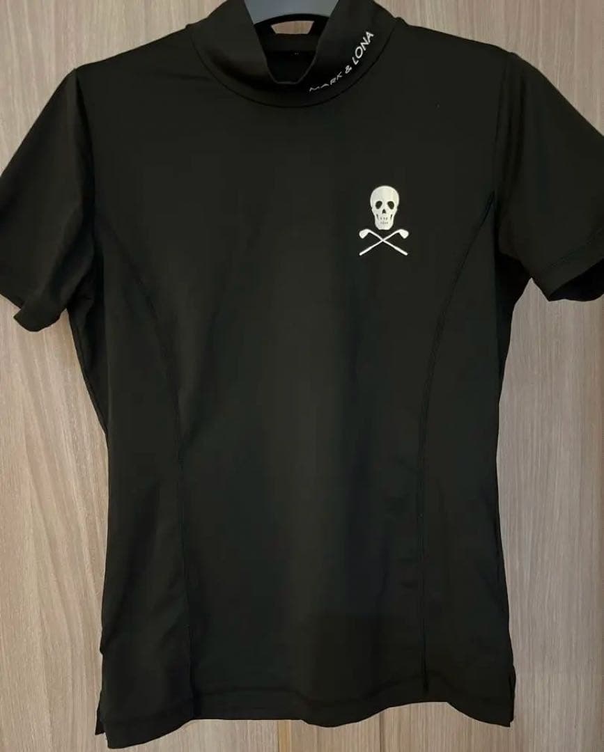 ma84様⭐︎MARK & LONA ブラック モックネックゴルフシャツ M