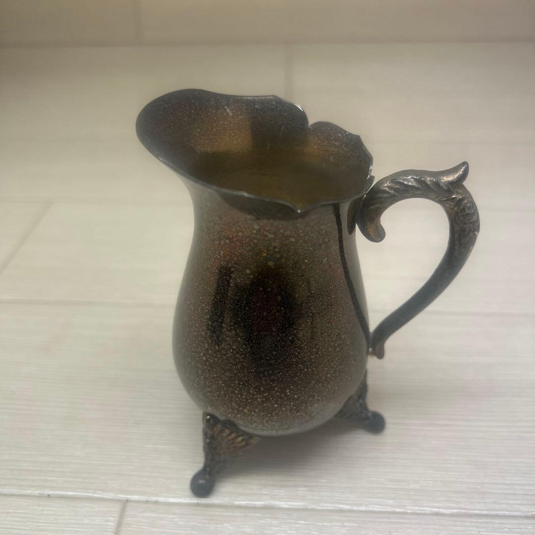 早川 銀川堂 ティーポットの3点セット 早川器物 アンティーク