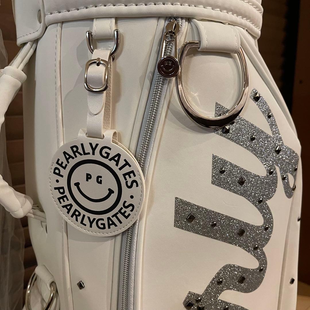 【即発送】PEARLY GATESパーリーゲイツ キャディバッグ ゴルフバッグ白