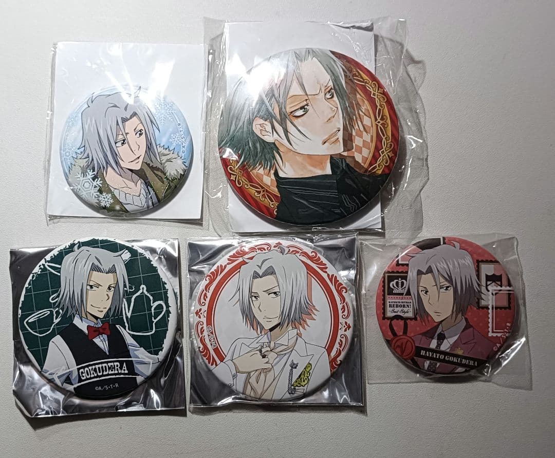 家庭教室ヒットマン リボーン 獄寺隼人 缶バッジ 原画 WJ50周年