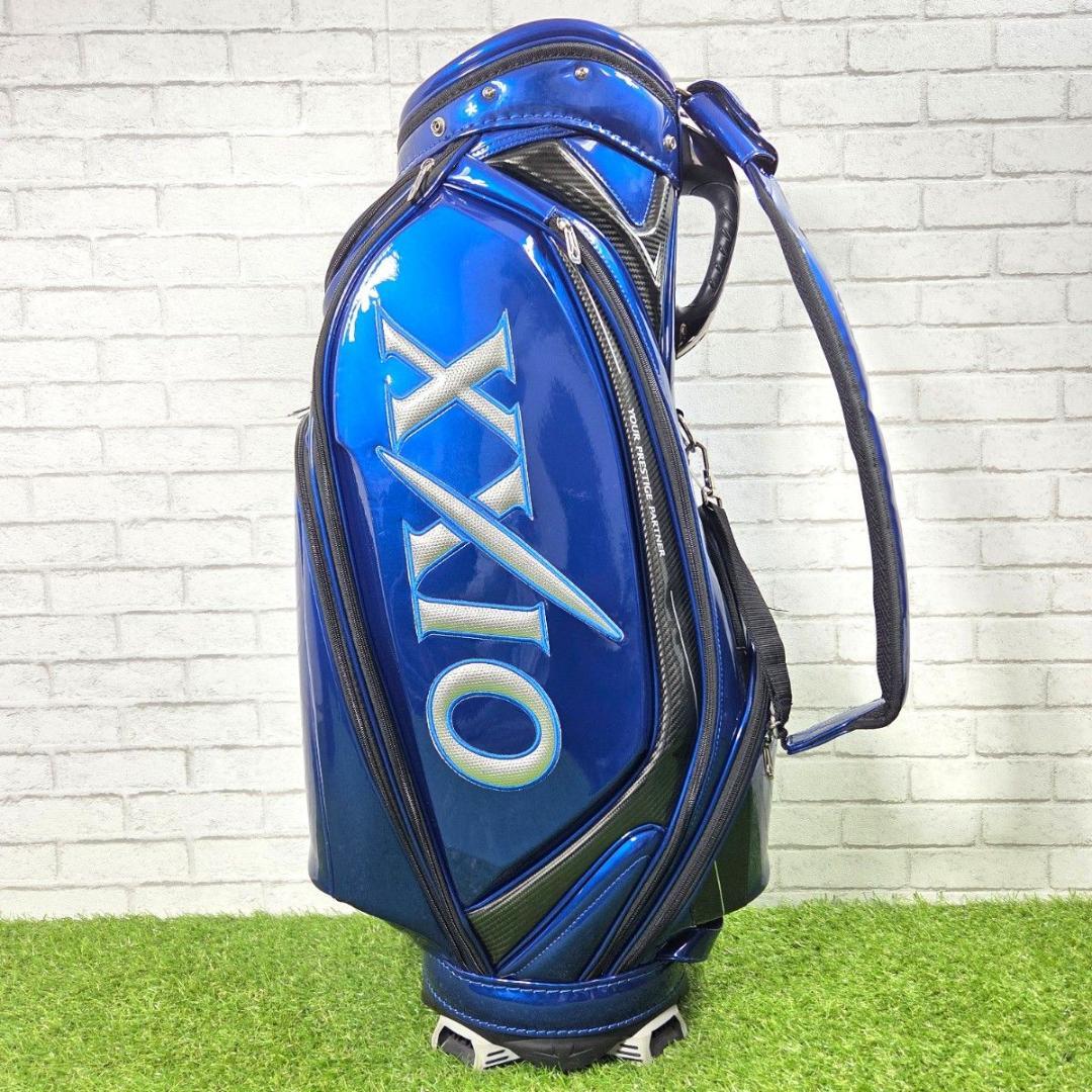 XXIO ゼクシオ エナメルキャディバッグ 青 メタリック 良品
