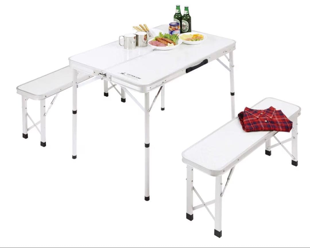 本日限定特価【新品未開封】キャプテンスタッグ ベンチインテーブルセット UC-5