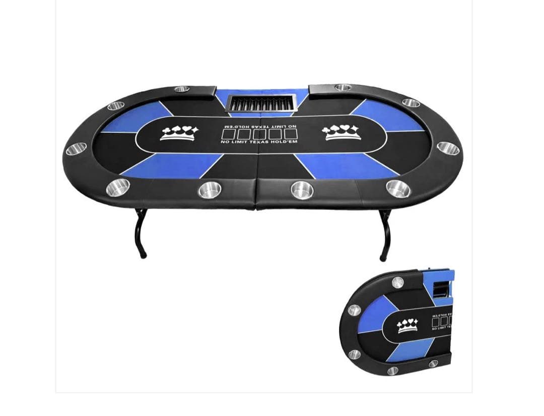 #2655　ポーカーテーブル青