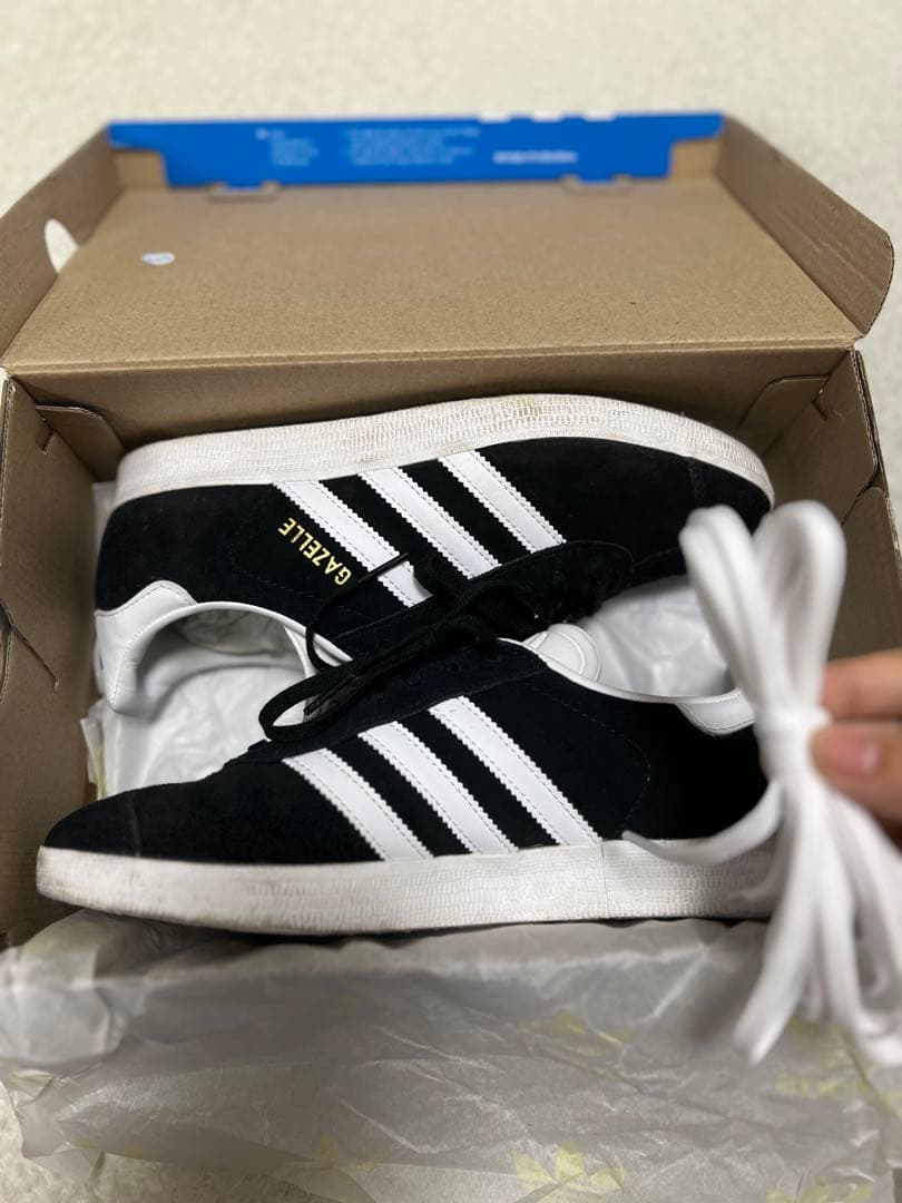 adidas Gazelle スニーカー ブラック/ホワイト